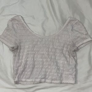 White Lace Crop Top